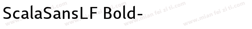 ScalaSansLF Bold字体转换